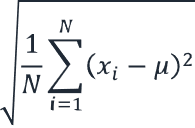 (estadística) desviación típica